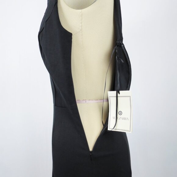 Altuzarra for Target Black Ponte Dress with Eyelash Lace Trim NWT 6 - Picture 5 of 14